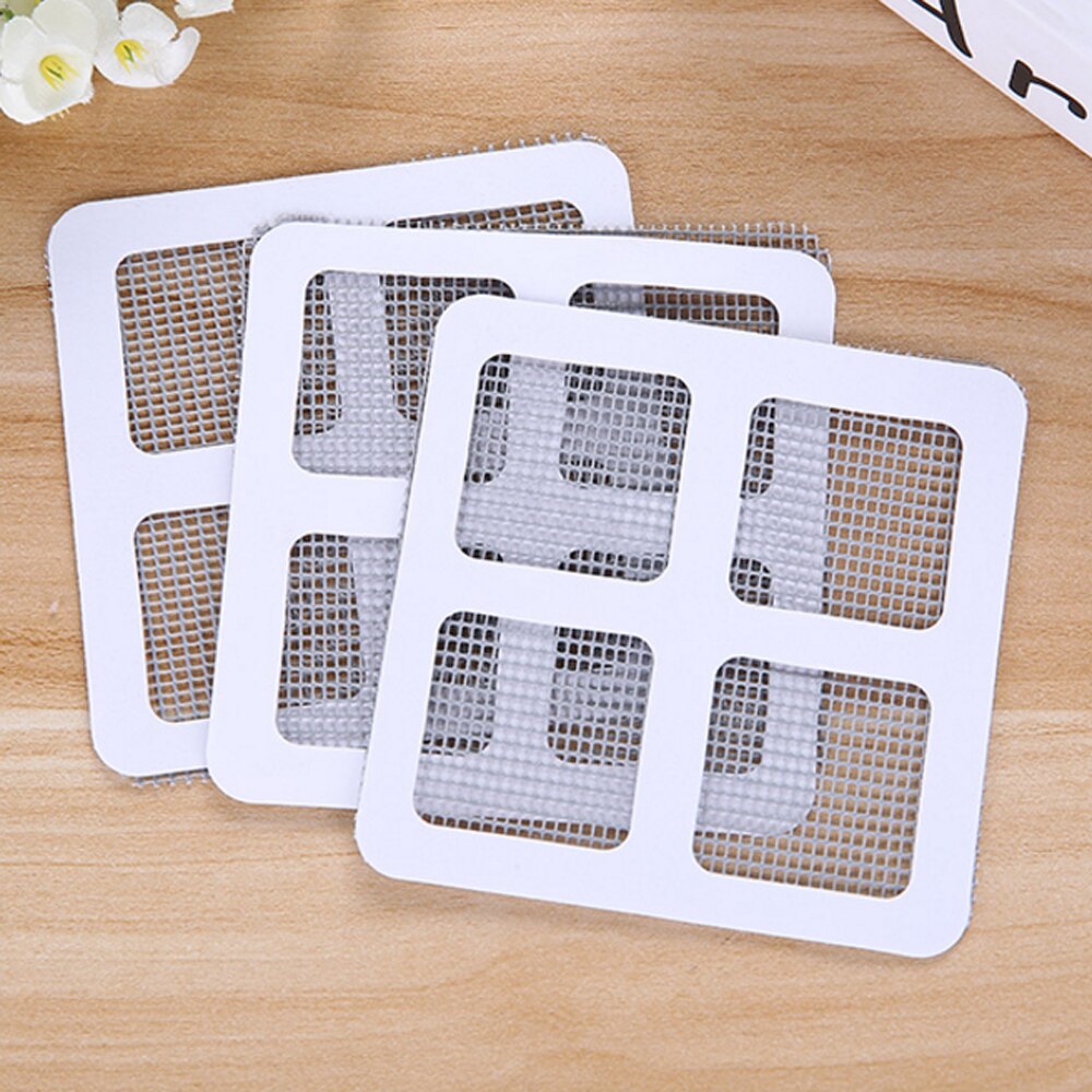 10Pcs Fix Netto Venster Zelfklevende Anti Mosquito Fly Insect Insect Reparatie Screen Wall Patch Stickers Mesh Venster Scherm