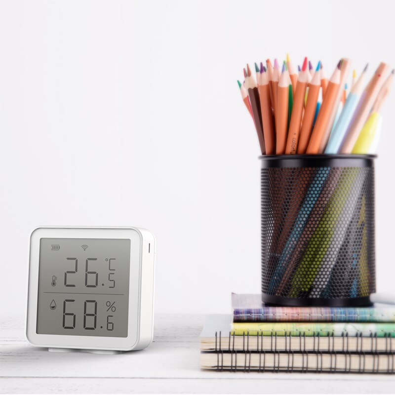 Tuya WIFI Smart Home Temperature And Humidity Sensor With LED Screen Works With Home Assistant Alexa and Smart Life