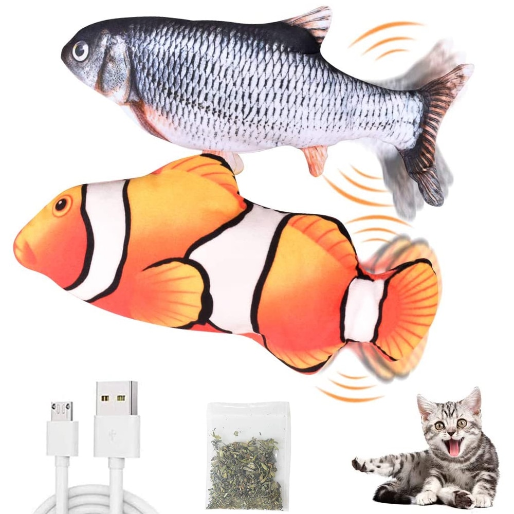 Sähkötanssit 3d kalakissalelu hauska interaktiivinen heiluttava floppaus realistinen kalasimulaatio kissanminttu lelut kissanpennun usb-lataukseen