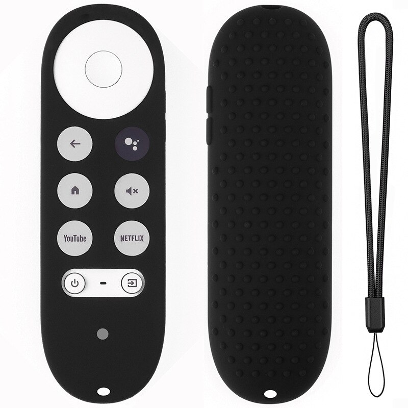 Funda de silicona antipérdida para mando a distancia, funda de silicona antigolpes para Chromecast con Google TV