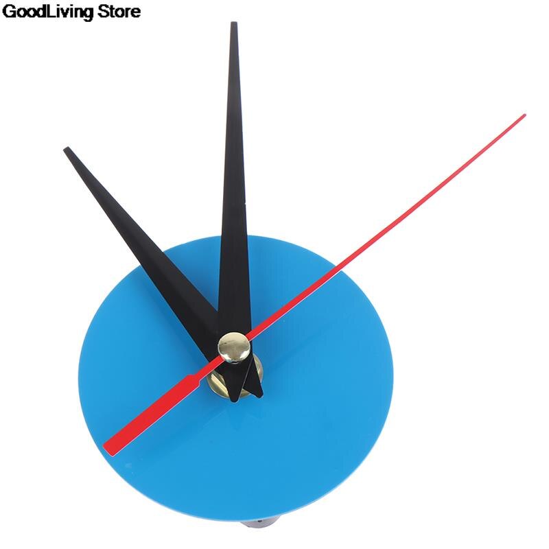 1 PC DIY Wall Clock Quartz Needle 3D Acrylic Wall Clock Cross Stitch Movement Dial Accessories Watch Core Home Decor: Blue