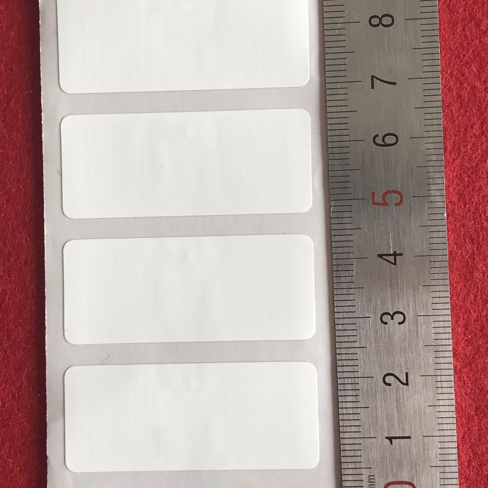 Impinj MR6 puce PP papier synthétique autocollants AR61F UHF RFID étiquettes électroniques 43*18mm