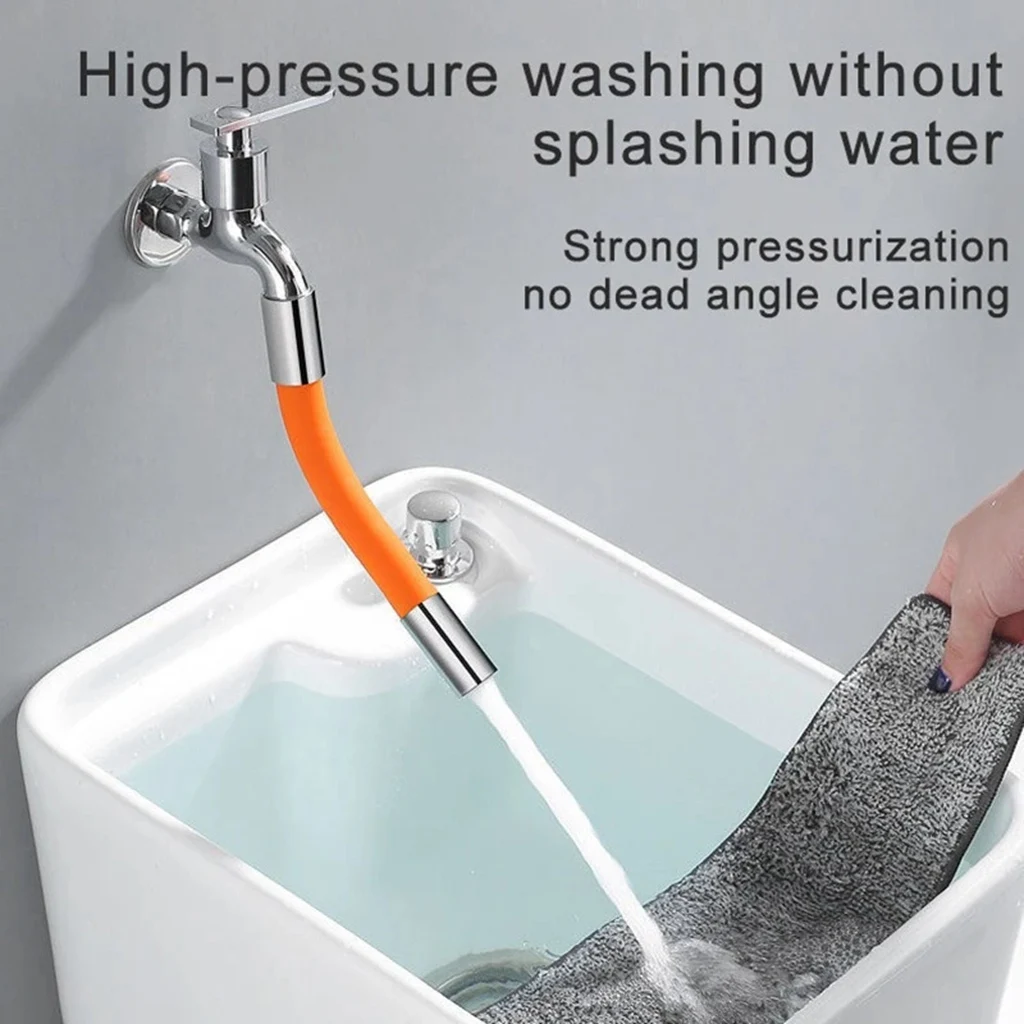 Extension de robinet de salle de bains, robinets de cuisine universels, buse de robinet d'eau 360 ° Adaptateur d'extension de douche rotative, accessoires de salle de bains