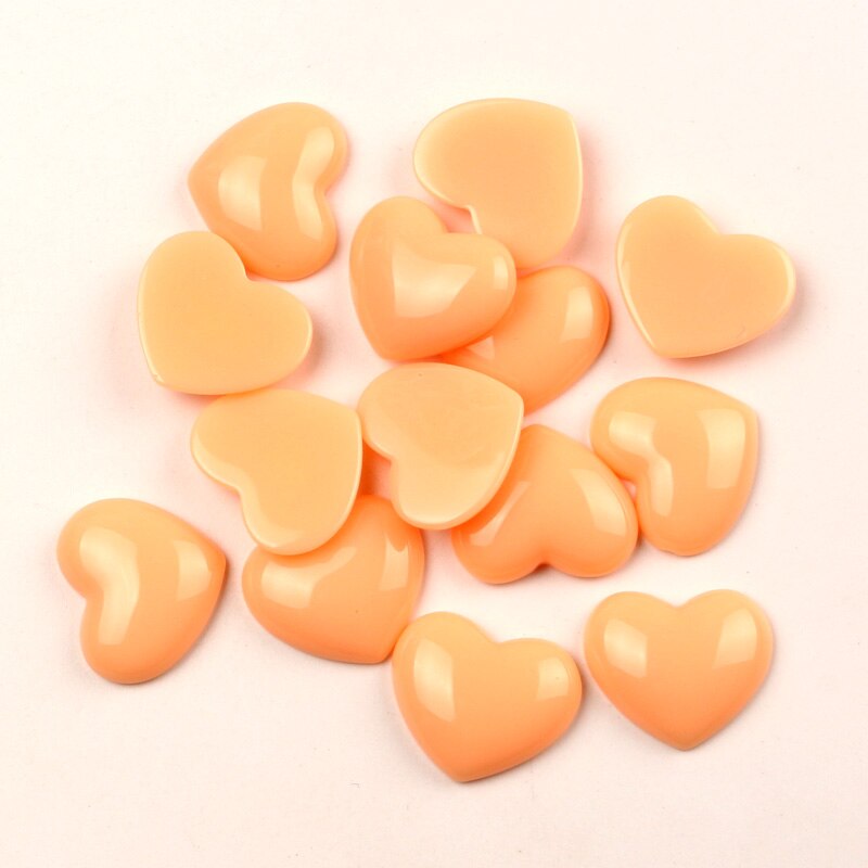 LF 30pcs Mixed Resin Heart Decoration Crafts Flatback Cabochon Embellishments For Scrapbooking Kawaii Cute Diy Accessories: Candy Color