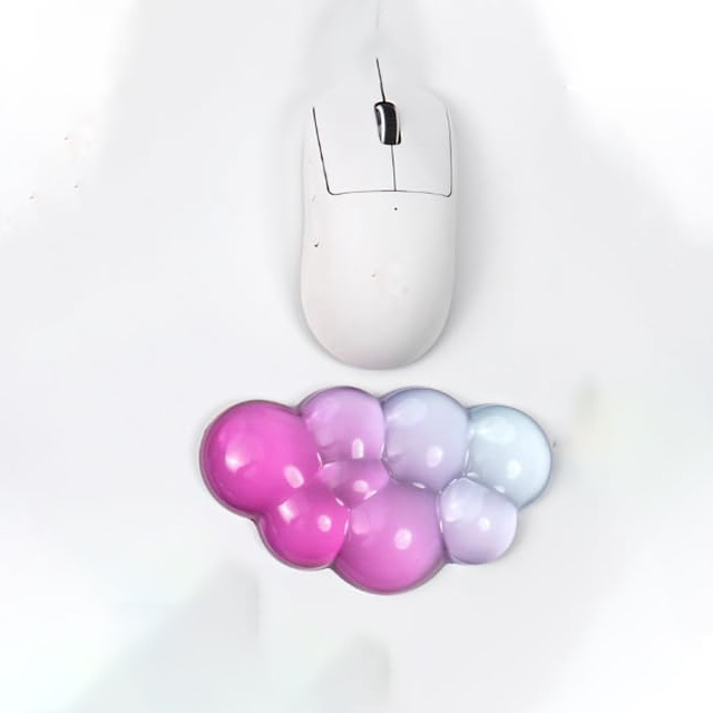 Ergonomische Siliconen Gel Polssteun Set voor Toetsenbord & Muis - Compatibel met 60%/68%/75% Toetsenborden: Donkerbruin