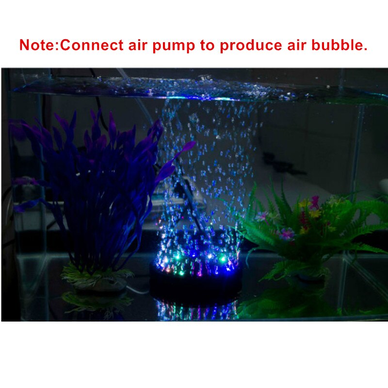 Corlorful Submersible Aquarium LED Lighting Decorative Fish Tank Lights Aquarium Air Bubble Water Lamp Used With Air Pump