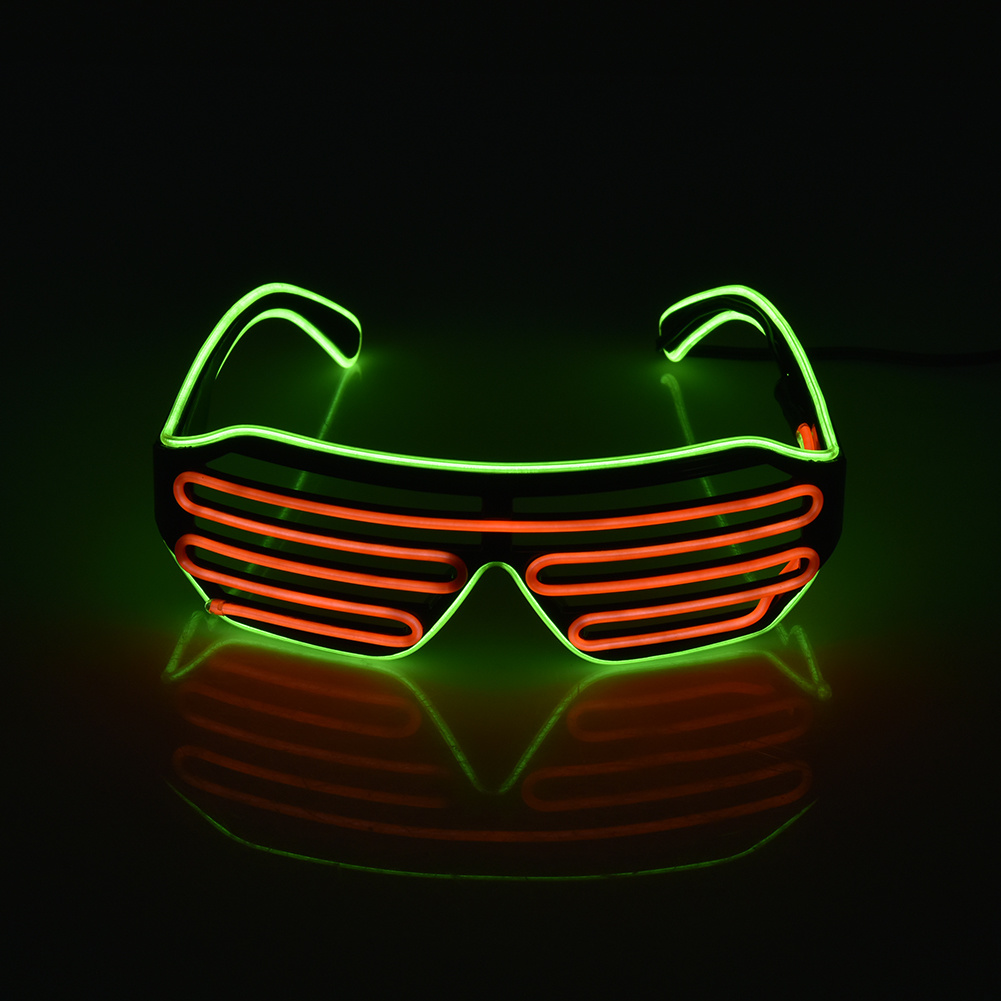 LED Leuchtende Nachtsicht Gläser Halloween glühend Neon- Weihnachten Party Blinklicht Sonnenbrille Glas Festival Brillen