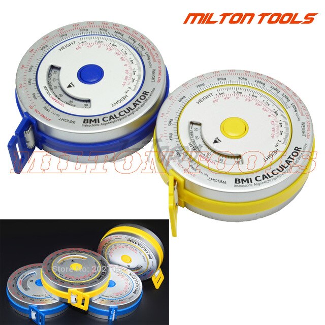 0-150cm Aluminum BMI Body Mass Index Retractable Tape BMI calculator Measure Calculator Diet Weight Loss body fat caliper tape