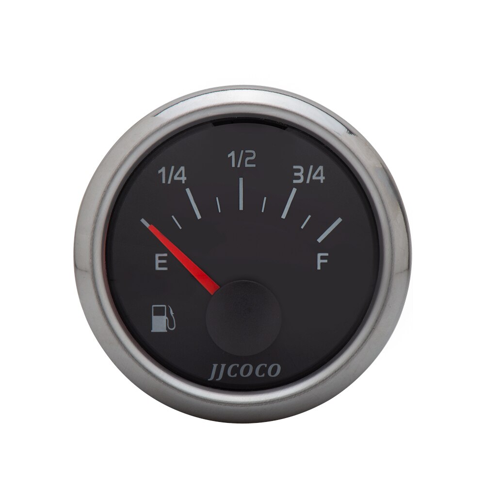 JJCOCO – jauge de pression d'huile de voiture 2 "52mm, , bar psi, température de l'eau, ℃ ℉, pression d'huile, jauge de carburant, voltmètre 12v 24v, tachymètre: Fuel Gauge