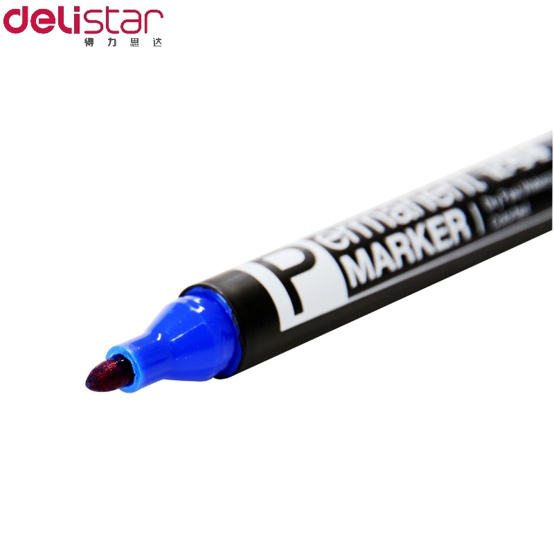 Deli 6881 Markeerstift Vette Logistiek Waterdichte Marker Pen 20Pcs