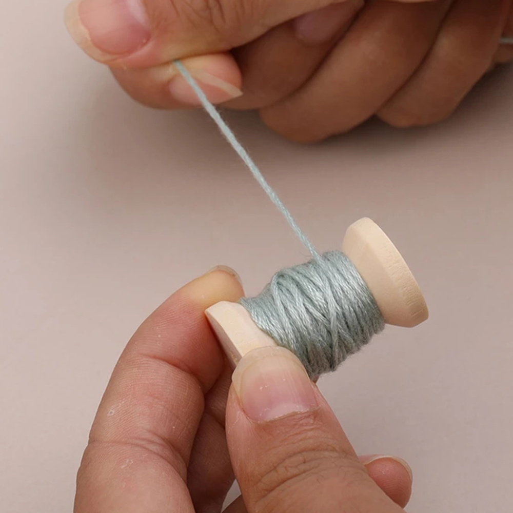 Bobinas de madera para manualidades, carretes de hilo vacíos para hilo, cintas de alambre, carrete, accesorios de costura, herramientas para manualidades de madera, 100/50/20/10/5 uds.