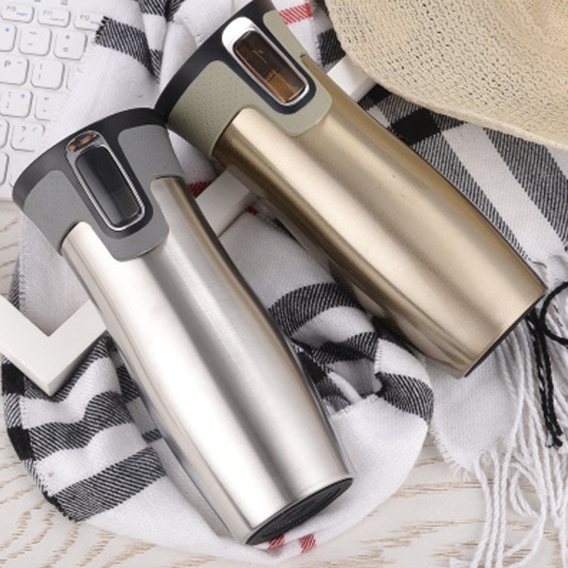 450Ml Rvs Hydro Kolf Thermosfles Double Wall Thermos Mok Water Fles Koffie Mok Thermoskan Thermos Cup