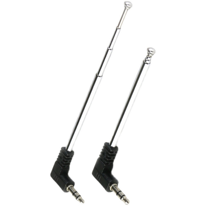FM mobile phone radio antenna 3.5MM headphone jack portable telescopic for car mobile phone radio FM antenna