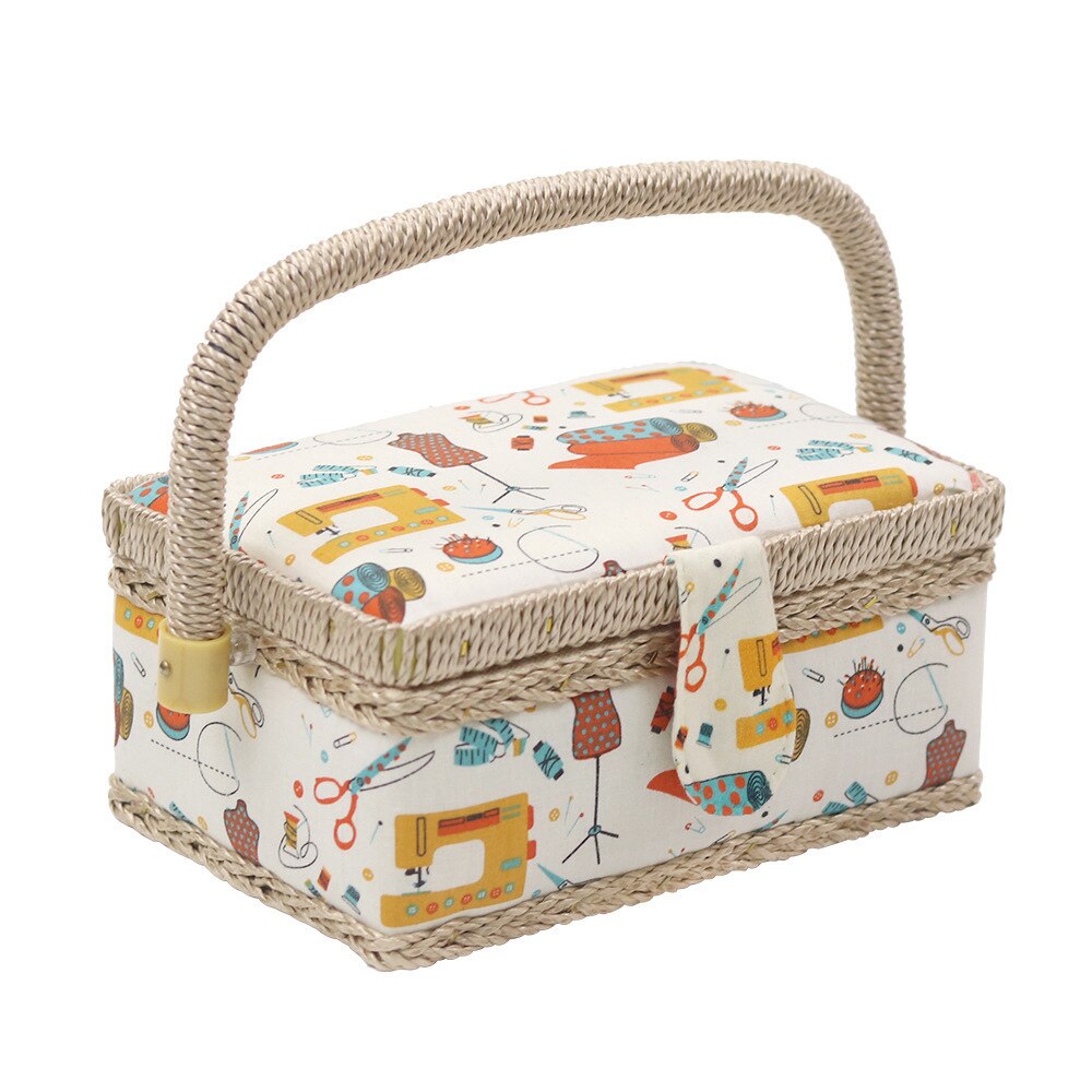 Sewing Thread Storage Box Needle And Thread Storage Tool Box Storage Basket Fabric Sewing Box