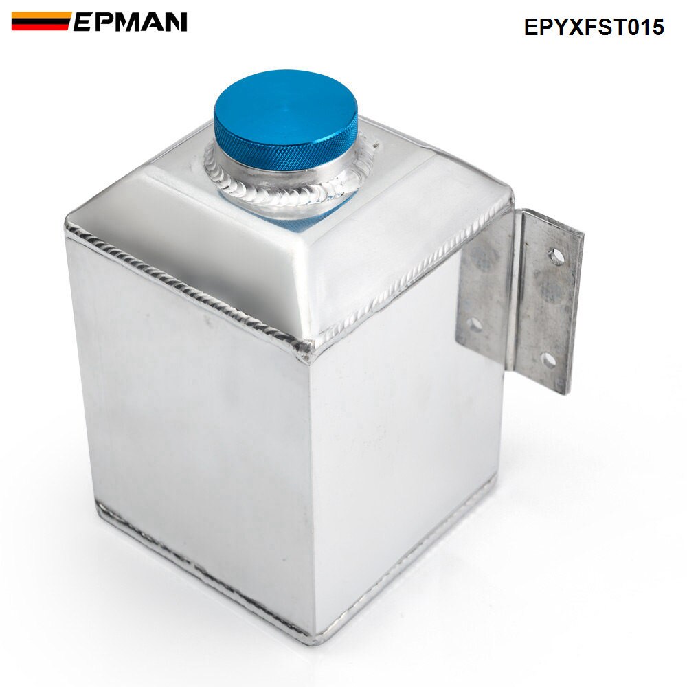 EPMAN Aluminum Universal Oil Catch Surge Tank Oil Separator Oil Reservoir Fuel Surge Tank 1L EPYXFST015
