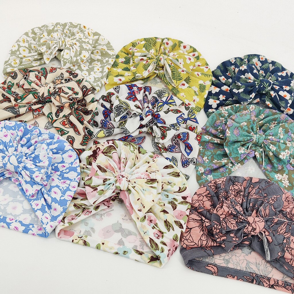 bonnet bebe fille Bonnet élastique à gros nœud pour bébé fille, bandeau pour -né, Bonnet, accessoires pour enfants de 0 à 3 ans