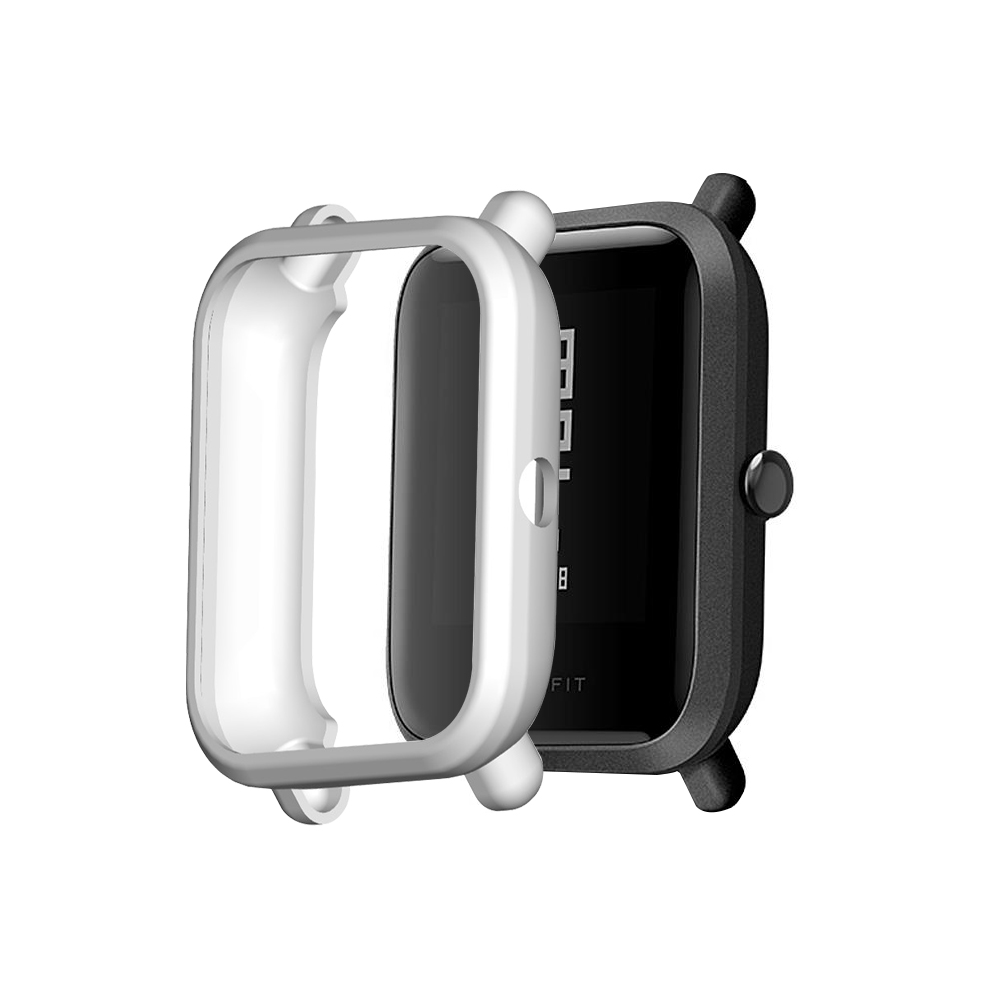 Funda protectora FIFATA de TPU para Xiaomi Huami Amazfit Bip S/Bip, funda a prueba de golpes para relojes inteligentes Amazfit Bip Lite 1S / 2: Blanco / For Amazfit Bip S