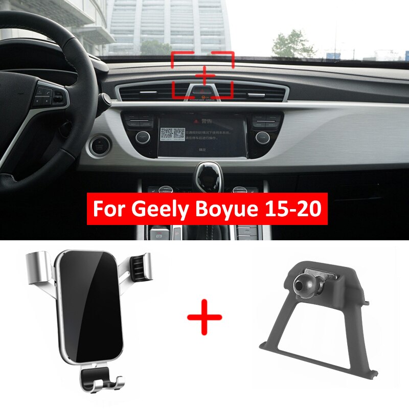 De atmosfeer auto dashboard telefoonhouder gps standaard voor geely boyue atlas auto styling accessoires