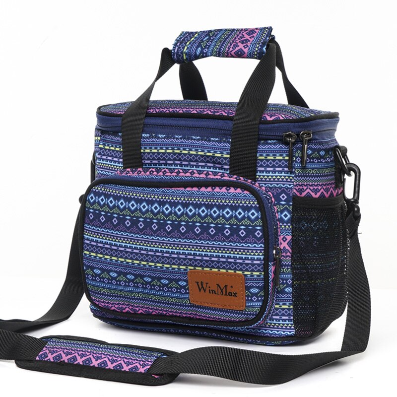 Winmax Isolierte Mittagessen Tasche Große Kapazität Mehrweg Mittagessen Kasten Tasche Arbeit Schule Tragbare Kühltasche mit Abnehmbaren Schulter Gurt: XWI3-Y007