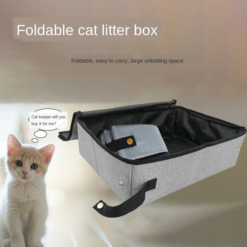 Folding Cat Pet Litter Box Waterproof Outdoor Foldable Portable Travel Toilet For Cats Dogs Bedpans/bath tub