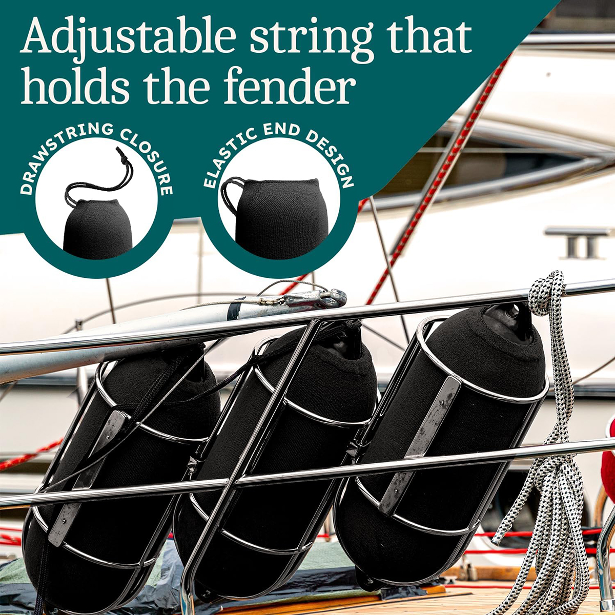 Boat Fender Cover Protector Anti-Collision Ball Sleeve Protection Marine Yacht Bumper Fender Cover