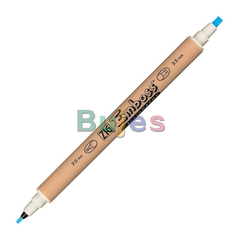 Kuretake Zig Emboss Twin Tip ,Embossing easily creates dimension and surface texture,Waterbased Ink,Available in 4 sizes: TC-3200 2pcs