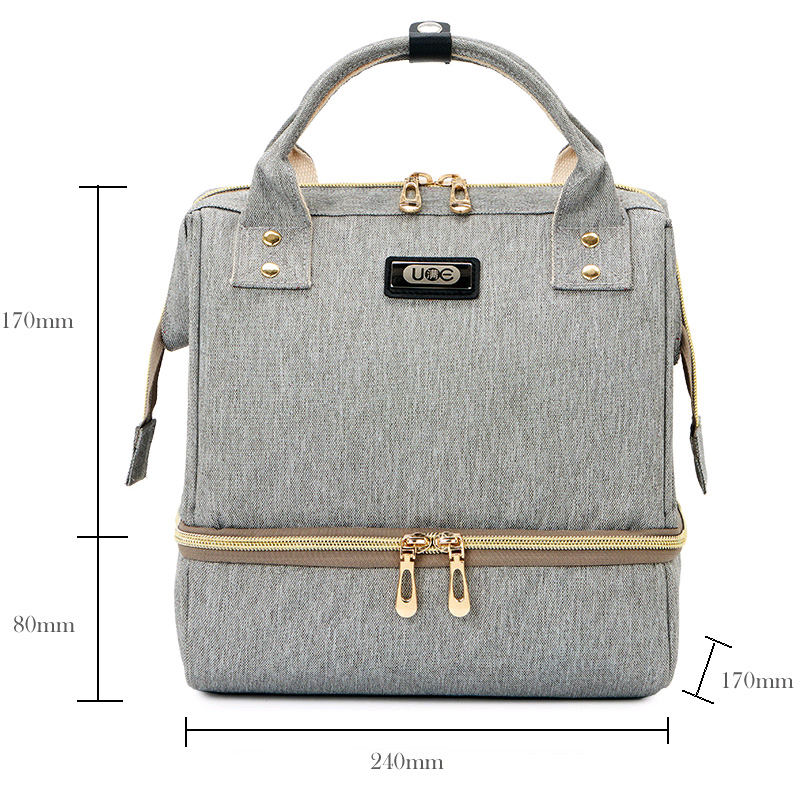 Mutter Mutterschaft Schultern Rucksack Windel Tasche Für Mutter Papa Mini Brust Pumpe Tasche Baby Windel Tasche Wasserdichte Milch Flasche Tasche
