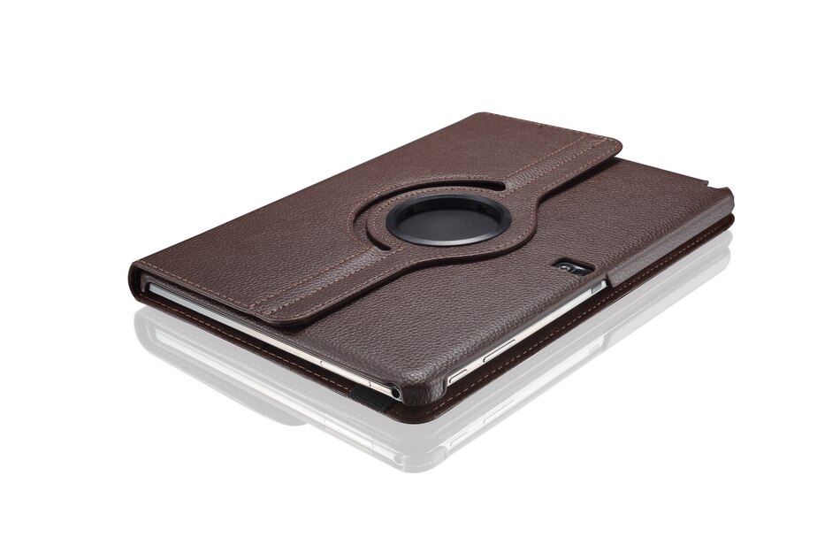 For Samsung Galaxy Tab Pro 10.1 inch T520 T525 T521 Note P600 P601 P605 Tablet Case 360 Rotating Bracket Leather Cover: Brown / NOTE 10.1 SM-P600