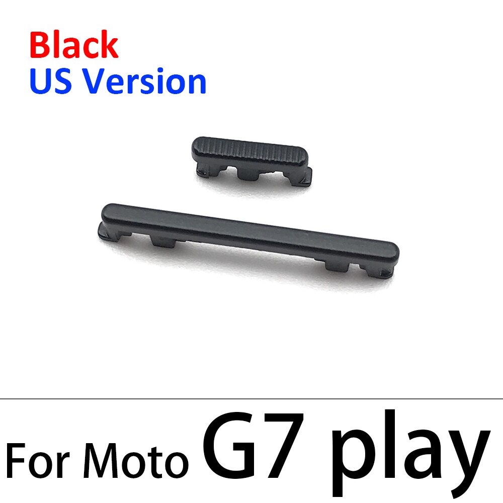 Botones de volumen para Motorola Moto G4 G6 G7 Play Plus, piezas de carcasa, Power One Vision One Action, novedad