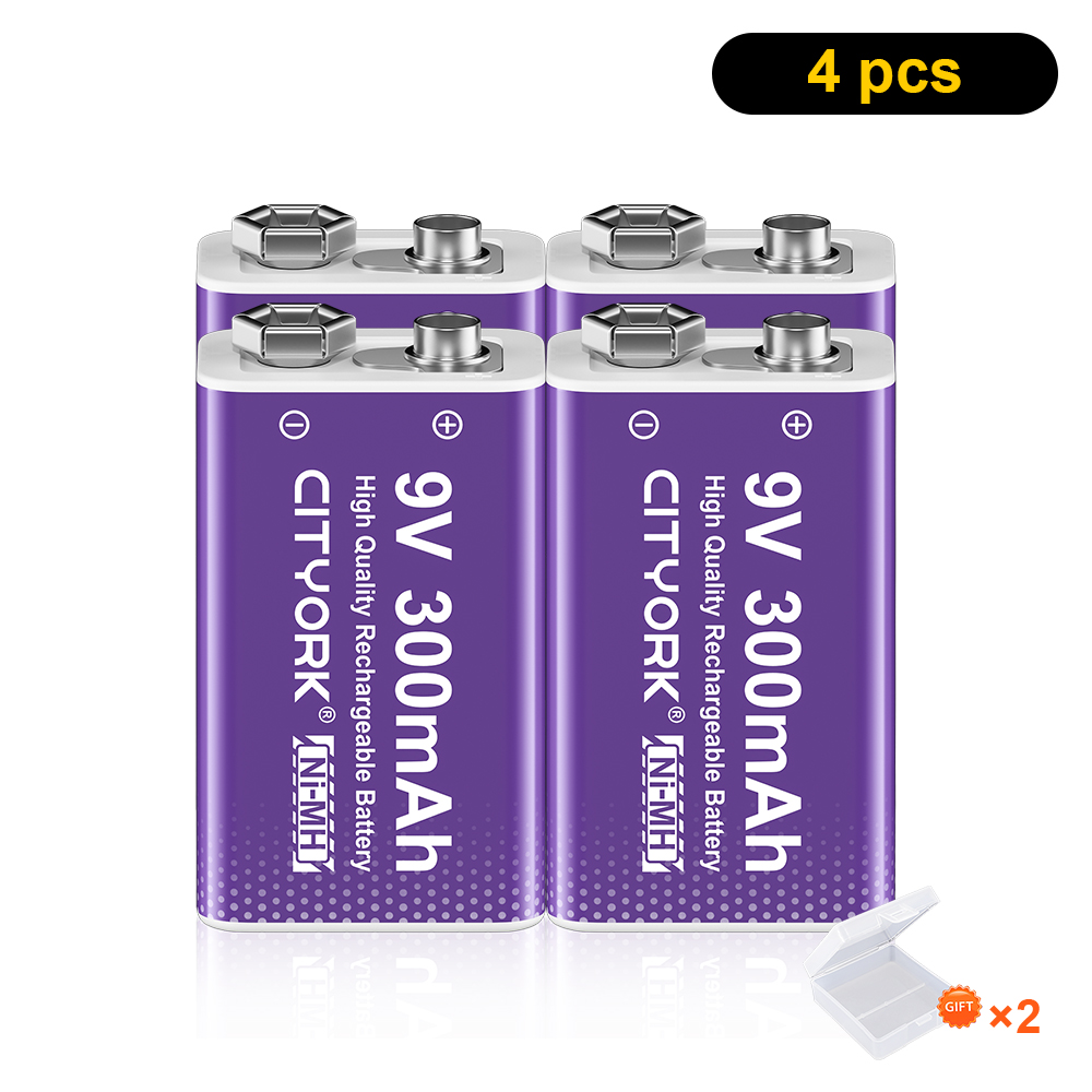 1-10PCS 9V NIMH Rechargeable Battery 9V 6F22 NI-MH Batteries for Microphone Electric Guitar With 5 Slots 9V Battery Charger: SKY BLUE