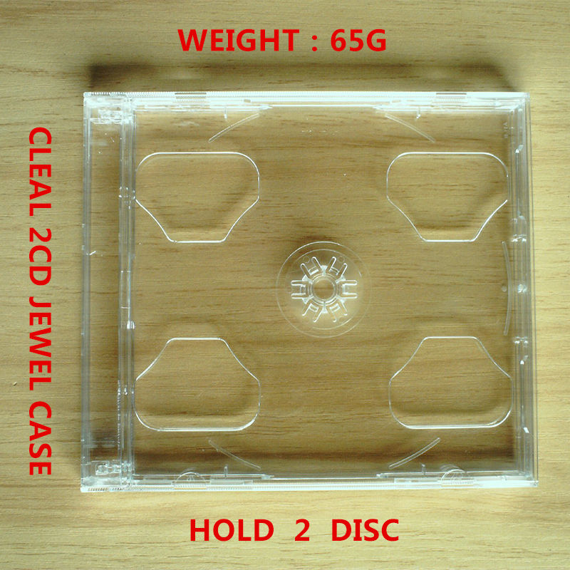 1 Disc/ 2 Disc/4 Disc Standaard Clear/Zwart/2 Disc Cd Jewel Case Hold cd + Dvd/2CD