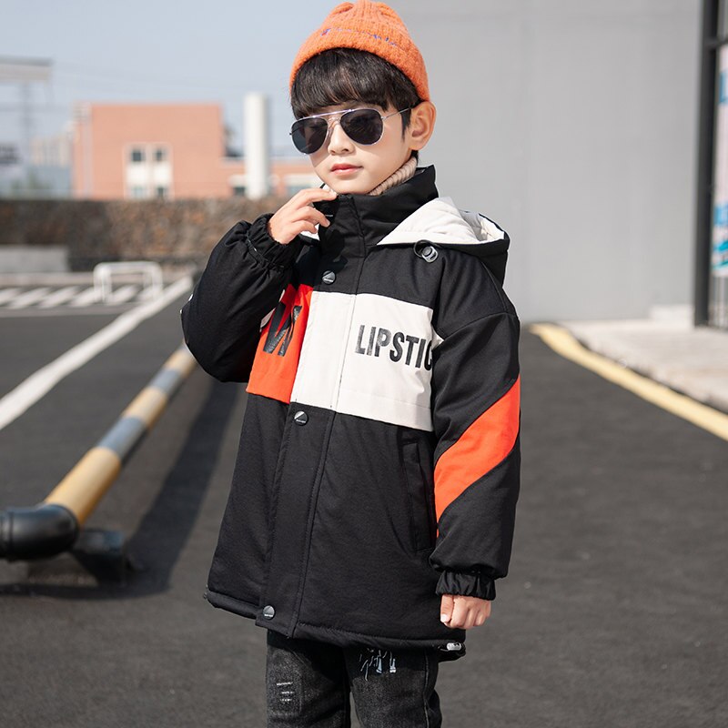 Herfst Winter Kids Jas Voor Grote Jongens Kinderen Kleding Mode Hooded Warm Bovenkleding Windjack 5 6 8 10 12 13 Jaar Oud