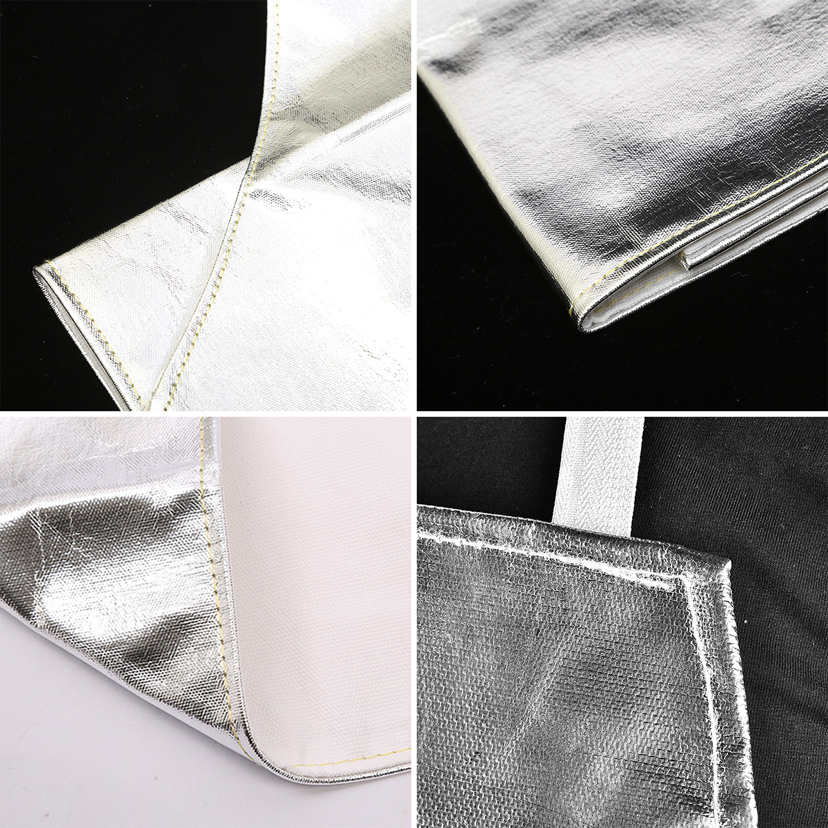 Delantal aislante y resistente al calor, papel de aluminio, resistente a altas temperaturas, ignífugo, cocina