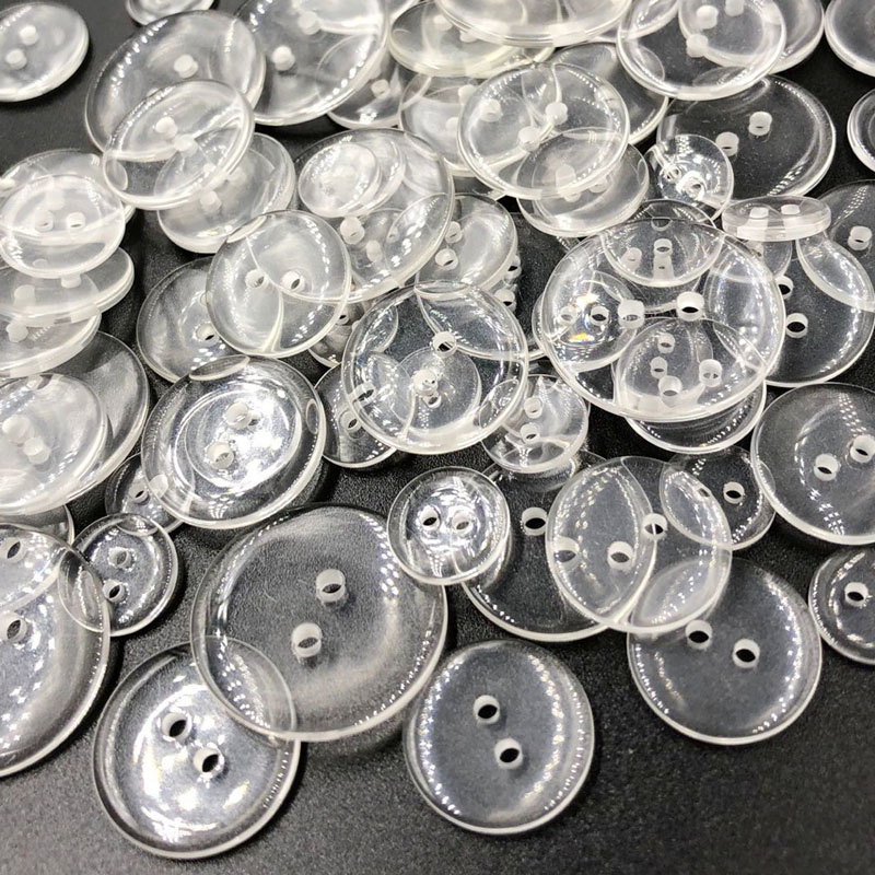 30pcs/lot Sewing Buttons 2 hole Clear Shirt Decrative Button Sew Crafts small big transparent button Accessory Scrapbo PT184