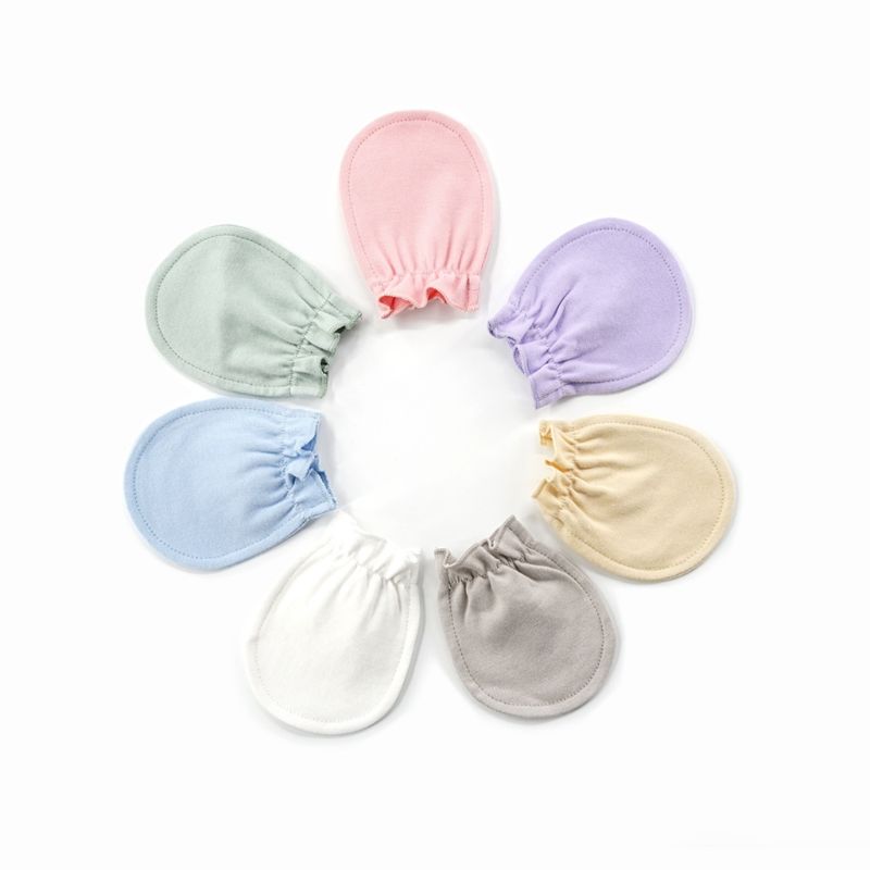 Guantes de algodón para protección de bebé recién nacido, manoplas antiarañazos transpirables, guante de invierno cálido WXTD