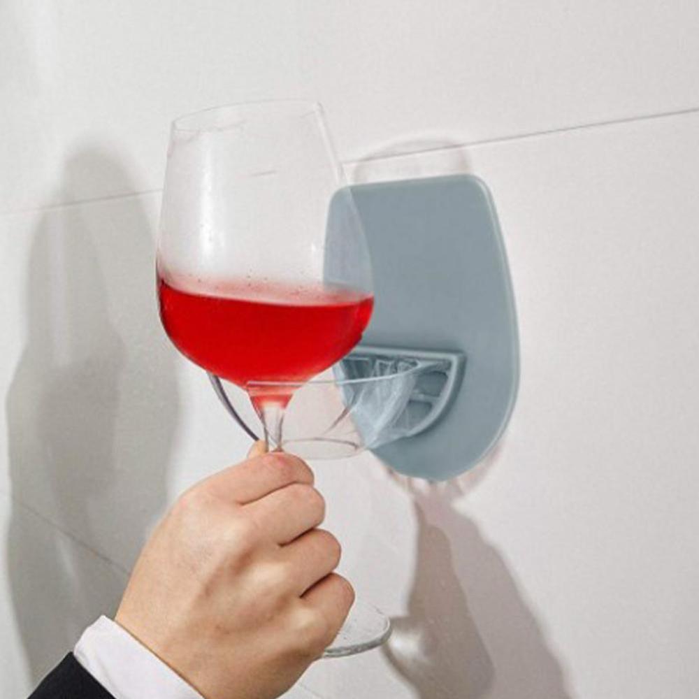 Hushållshållare i plast vinglas för badet dusch glas vinställ glasställ stark silkeslen förvaring kök rödvin  i3 b 9