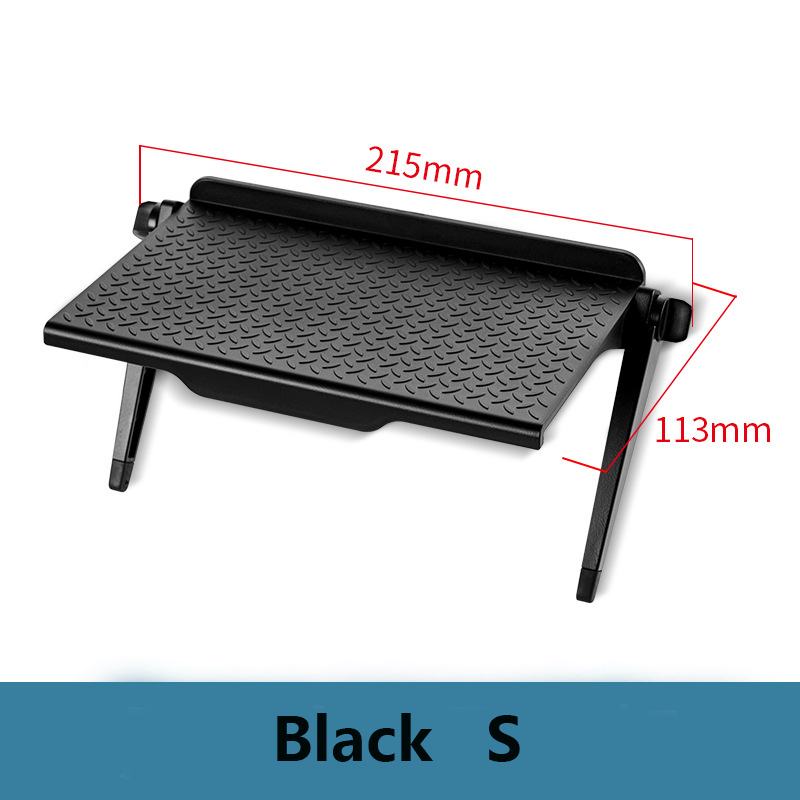Adjustable TV Screen Top Storage Shelf Rack Holder for Macbook Computer Monitor Desktop Stand Rack Display Shelf Storage Rack: Black S