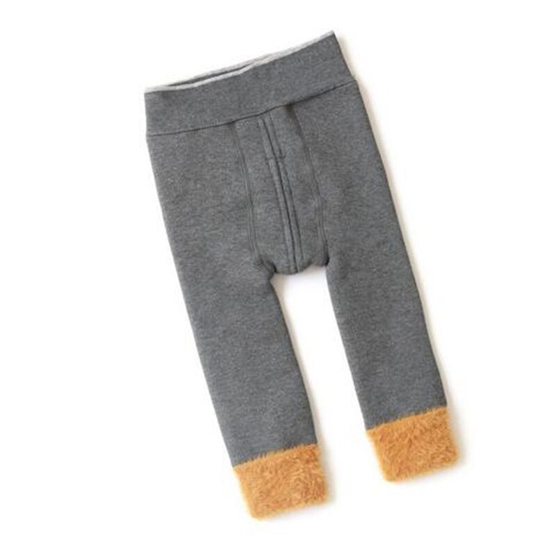 Mallas de algodón para niños pequeños, pantalones de invierno de 0 a 4T para bebés, calzas cálidas gruesas a la para niños y niñas, Leggings informales novedosos: 1 / 6-24M