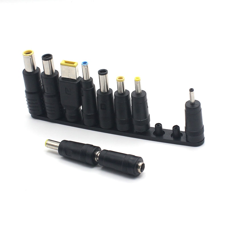 Anpwoo 10 stk/sæt universal til notebook laptop dc strømoplader forsyning adapter spidser stik stik til stik opladning