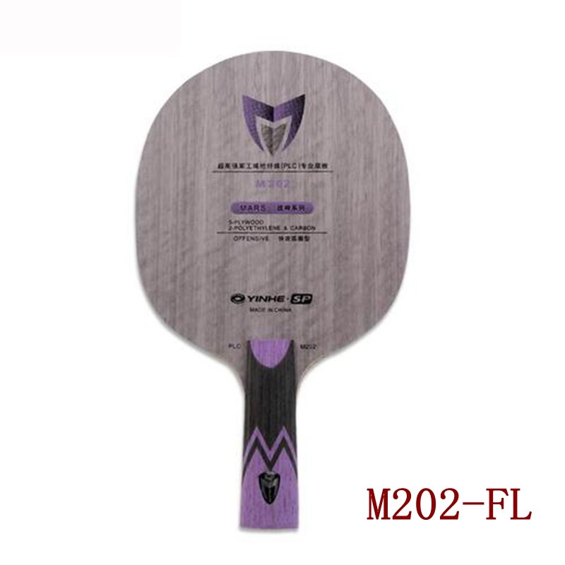 Yinhe-raqueta de tenis de mesa de fibra PLC, M102, M202, M101, M201, MARS PLC Madera de 5 capas con PLC de 2 capas: M202 FL handle