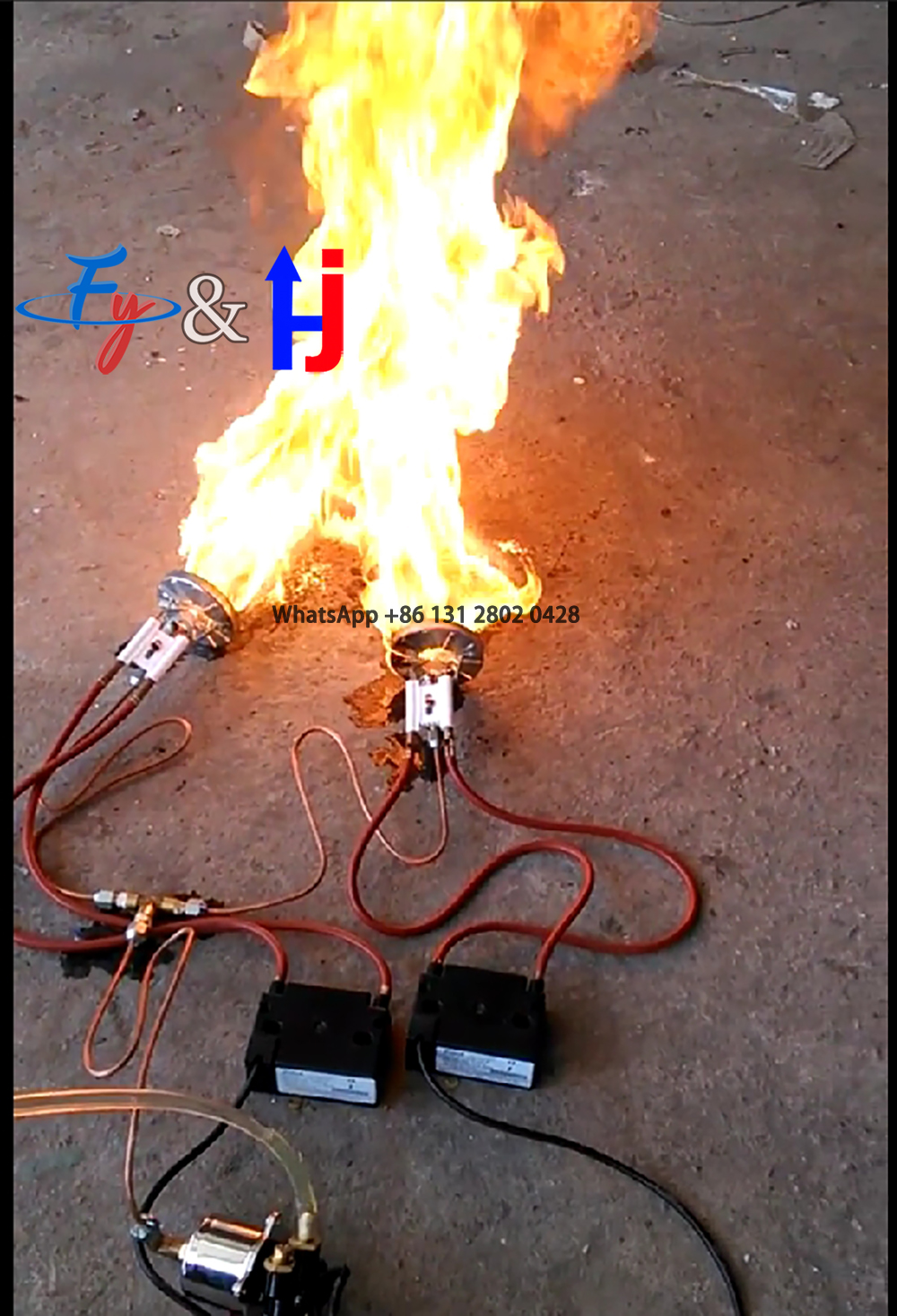 Waste Oil Burner Parts Ceramics Igniter Electrode Burner Flame Ring 74mm Fuel Burner Brass Siphon Air Atomizing Oil Spray Nozzle