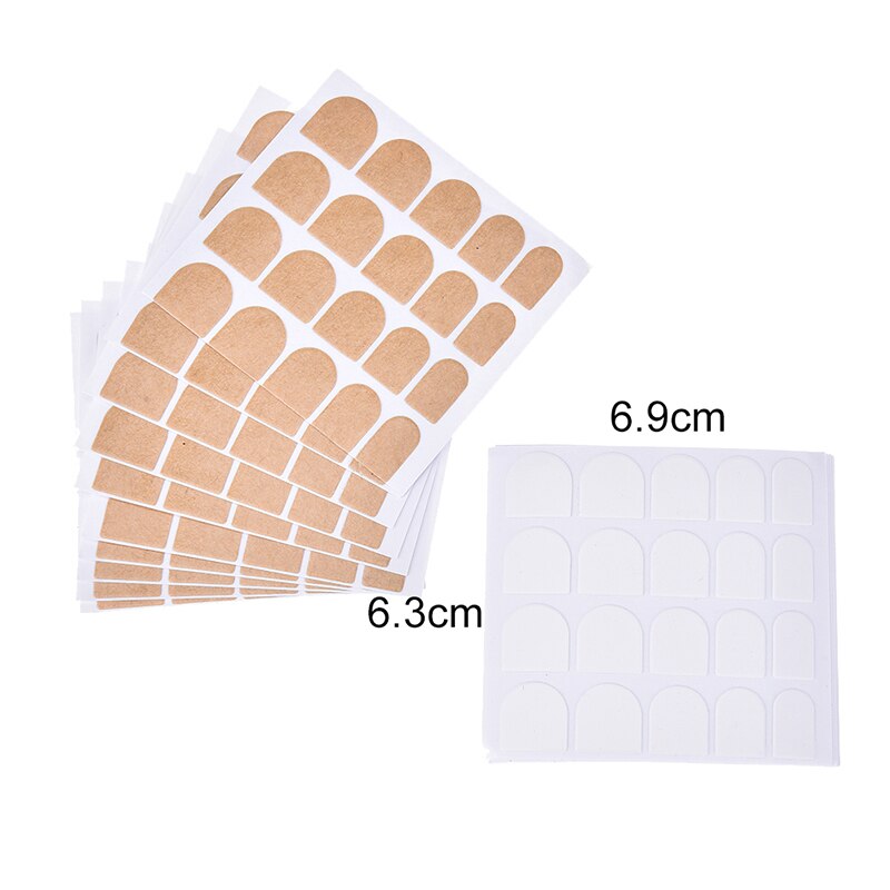 10 Vellen Clear False Nail Tips Dubbelzijdig Klevende Lijm Plakband Transparante Sticker Sticky Tape Voor Nail Art Gereedschap