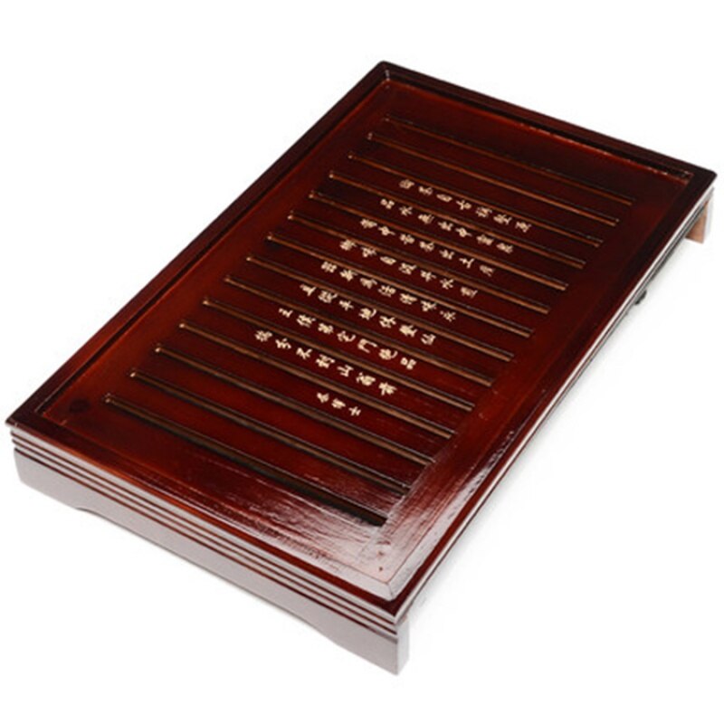 Solid Wooden Tea Tray Drainage water storage kung fu tea set with Drawer tea table Chinese tea room board ceremony tools: see pic