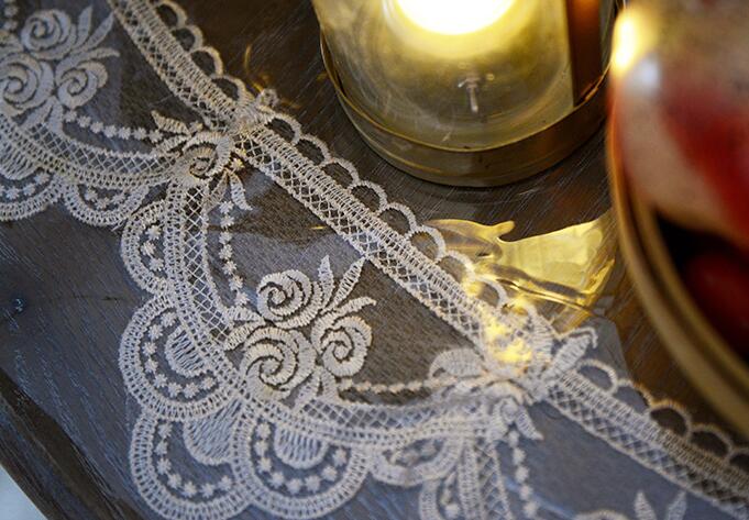 Lace Soft glass transparent PVC plastic oilcloth Round Table cloth cover waterproof tablecloth Christmas wedding decor