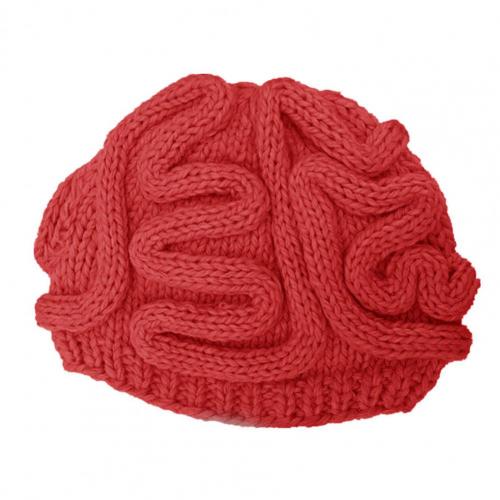 Mutsen Hoeden Spoof Horror Hersenen Gebreide Hoed Grappige Warm Cap Party Hoofddeksels Fotografie Props Caps Hoofddeksels Voor Party 14 Kleuren: Rood