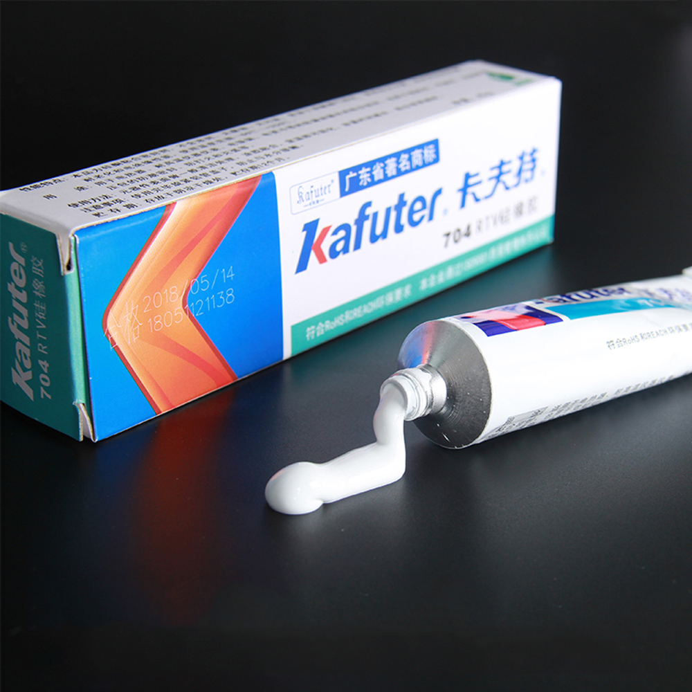 Silicone Rubber K-704 White Fixed Silicone Rubber Sealant Components RTV Silicone CPU Cooling Gel Electronic Silicone: Default Title