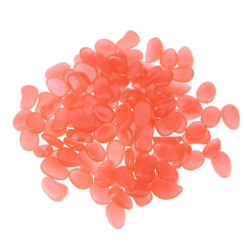 100pcs Garden Aquariums Fish Tank Crafts Decor Luminous Stones Pebbles Garden Yard Decor Luminous stones