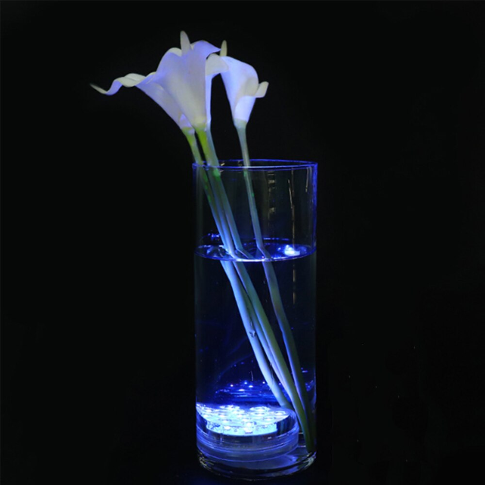 10 Led Submersible Lights IP68 Waterproof Remote Controlled RGB Battery Operated Underwater Night Lamp for Party Decoration