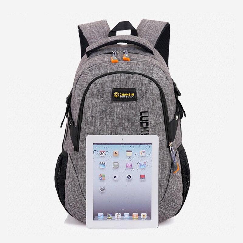 Nova moda masculina mochila saco de poliéster computador portátil mochila sacos estudantes da faculdade do ensino médio saco masculino