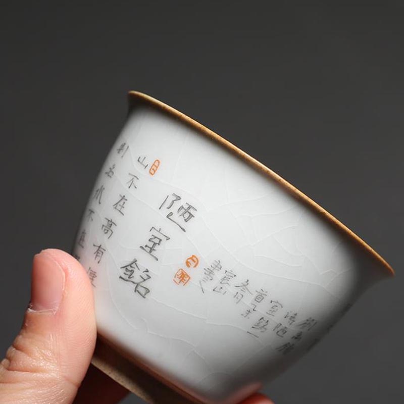 70/85ml ru ovn keramik tekopper kinesisk kung fu te kop keramisk te skål drinkware te ceremoni master kopper boligindretning tekop